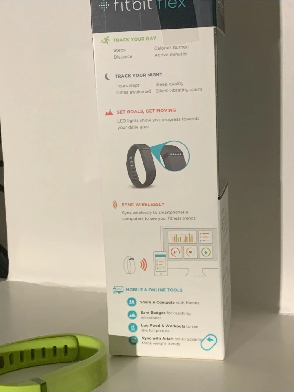 fitbit Flex Wireless Wristband - Lime Green Replacement Band